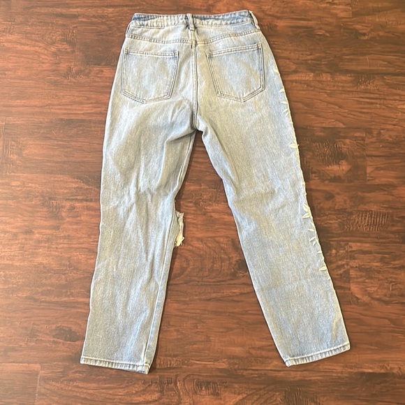 PacSun Mom Jeans Floral Embroidering Womens 24 - Picture 2 of 2